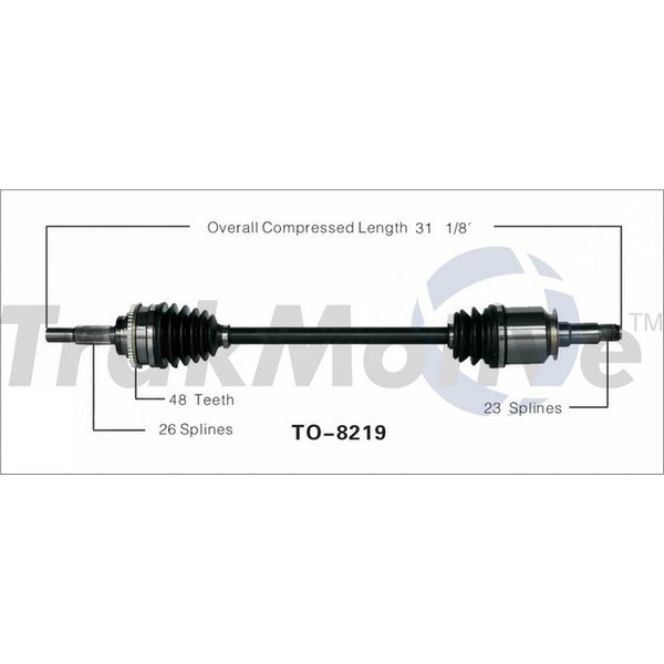 Surtrack Axle Cv Axle Shaft, To-8219 TO-8219 - main